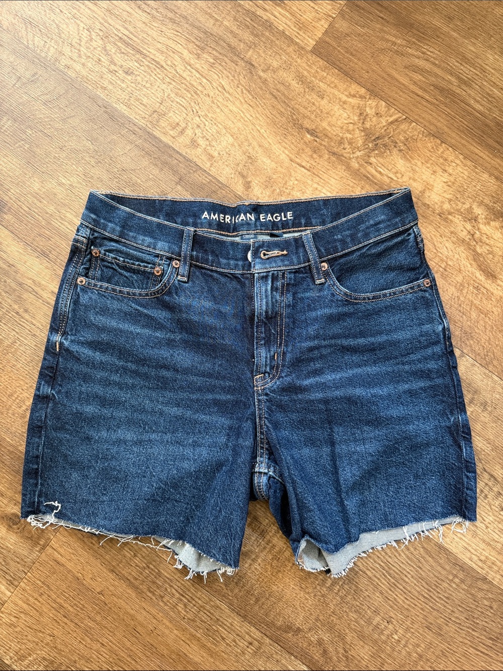 American Eagle Outfitters Dark Blue Denim Shorts